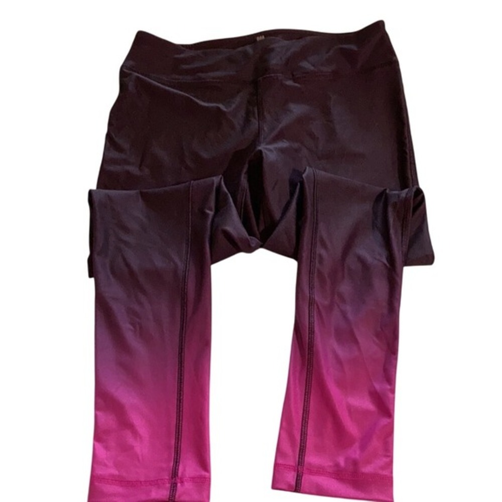 Cory Vines Ombré Leggings Size Medium Full Length Workout Athletic Athleisure‎